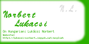 norbert lukacsi business card